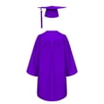 thumbnail image 2 of TTAO Kids Unisex Graduation Gown Robe Cap V Neck Set with 2025 Badge Tassel for School Graduation Purple 21, 2 of 7