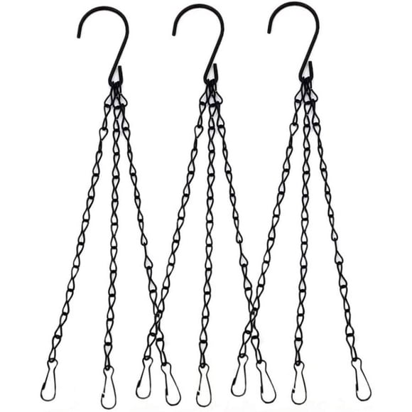 Paniers Suspendus Chaînes 3 Mines Chaînes Suspendues Support de Pot de Fleurs