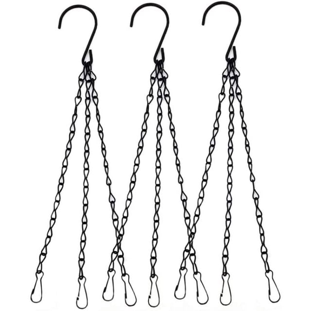 Chaînes de Paniers Suspendus 3 Fils Chaînes Suspendues Cintre pour Pot de Fleurs