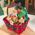 thumbnail image 1 of Chmadoxn Christmas Decorations, Christmas Sweethearts Basket Gift Gift Basket Gift Box Candy Box Snowflake Crisp Christmas Packaging Box Biscuits Box Suitable For Festivals Holiday Basket, 1 of 5