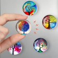 thumbnail image 3 of Cute Glass Magnets for Fridge, 12Pcs Life Tree Refrigerator Magnets Strong Locker Magnets Decorations Magnets for Locker Office Kitchen Whiteboards Cabinets Decorative Magnets for Gift, 3 of 7