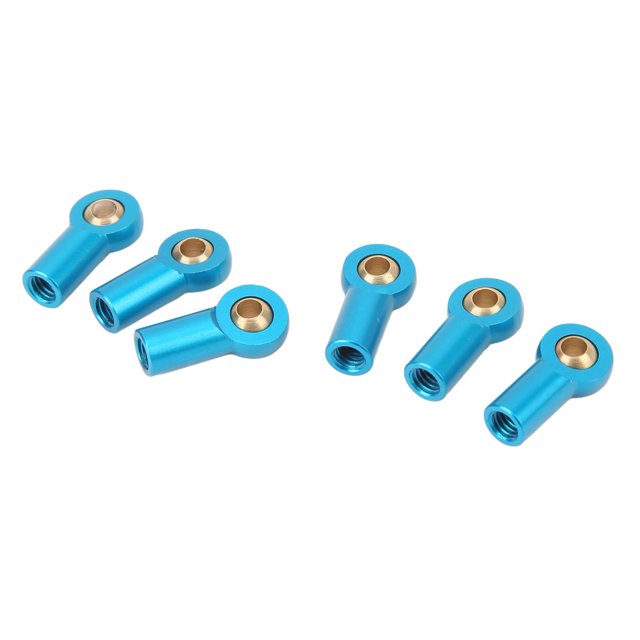 M3 Tie Rod End Ball Joint, Lightweight Aluminum Alloy M3 Link Rod End Ball Head Fine Workmanship 6Pcs for RC Modification Blue,Purple