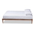 thumbnail image 2 of Bowery Hill Contemporary Wood King Platform Bed in Walnut Brown, 2 of 7