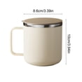 thumbnail image 3 of UsRHHA 304 Stainless Steel Mug 400ml, Double Wall Vacuum Insulated Coffee Cup with Lid, Thermal Travel Tumbler, 3 of 6