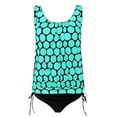 thumbnail image 3 of Cameland Womens Tummy Control Swimsuits Plus Size Blouson Printed Tankini Swimsuits 2 Piece Bathing Suits Tops with Boyshorts Modest Loose Fit Swimwear, 3 of 4