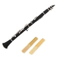 thumbnail image 3 of Instrument de Musique,17 Clé Descendant B Clarinette Ton avec Roseaux Chiffon de Nettoyage Instruments à Vent, 3 of 8