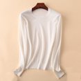 thumbnail image 3 of AherBiu T-Shirts à Manches Longues pour Femmes, Couche de Base, T-Shirt, Couleur Unie, Col Ras du Cou, Blouse Confortable, 3 of 3