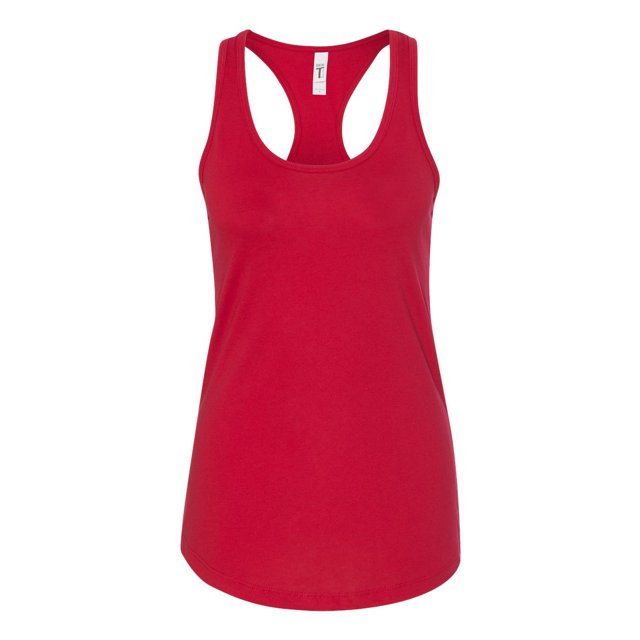 Next Level Womens Ideal Racerback Tank, L, Red