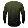 thumbnail image 4 of RXIRUCGD Chemises Blouses Décontractées à Manches Longues à Col Rond pour Hommes avec Boutons Imprimés, Vert Armée, Taille : S, 4 of 4