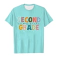 thumbnail image 4 of TZEWGL Hauts pour Fille Garçon Rentrée Scolaire Saison Imprimé Col Rond Manches Courtes Vêtements pour Filles Garçons Taille 12-13T, 4 of 4