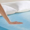 thumbnail image 4 of Sleep Innovations Surmatelas en Mousse Mémoire à Gel Rafraîchissant, California Très Grand, 3 Pouces, 4 of 5