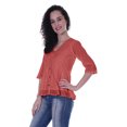 thumbnail image 4 of Moomaya Blouse Ethnique en Coton Peplum Col en V pour Femmes, 4 of 6