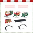 thumbnail image 3 of Electric Christmas Train Toy Set With Light Sound Train Track Set Diy Railway Tracks Educational Toys For Kids Party  Gifts, 3 of 7