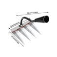 thumbnail image 3 of Rake For Gardening And Weeding Ironrake The Heavy Duty Weeding Rake Rake For Dethatching Garden Weeding Tools For Backyard Loosening Took Set Took Bag Snap on Mini Toolbox, 3 of 8