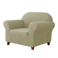 thumbnail image 1 of Housse de Sofa 2024 1 Pce Housse avec Coussin d'Assise extra Extensible Housse de Siège TG Sofa Ivoire, 1 of 1