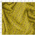 thumbnail image 4 of Soimoi Yellow Cotton Duck Fabric Cage & Humming Bird Print Sewing Fabric Yard 42 Inch Wide, 4 of 5