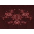 thumbnail image 1 of Ahgly Company Tapis Rectangulaire Lavable en Machine Intérieur Transitionnel Marron Chocolat, 7 Pieds x 9 Pieds, 1 of 7