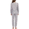 thumbnail image 4 of Teissuly Pyjama pour Femmes, Haut Décontracté à Manches Longues, Pantalon Ample Imprimé, Tenue d'Intérieur, Ensemble de Pyjama, 4 of 4