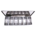 thumbnail image 2 of Stainless Steel Seasoning Box Restaurant Chef Seasoning Box with Lid Storage Box Household Seasoning Tank, 2 of 8