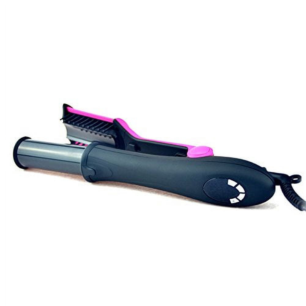 CNV Professional Hair Straightening Curling Iron, 2 in 1 Style Flat irons, 1-Way Rotating Iron Curler No Damage, Hair Straightener Flat Irons For Short & Long Hair, Black