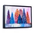 thumbnail image 2 of Designart Arbres de Noël Abstraits Cadre Flottant Traditionnel Art Mural, 2 of 4