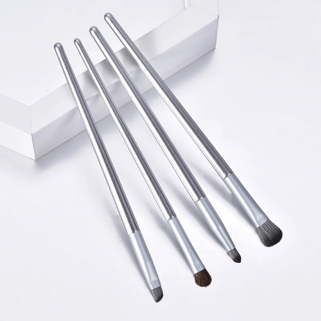 Iumwxz 4 Eye Makeup Brushes Set Plastic Handle Nylon Hair Eye Shadow Brush