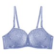 thumbnail image 5 of CHUANK Bras for Women Wire-Free French Womens Front Close Bra T Back Plus Size Seamless Unlined Large Bust, 5 of 5