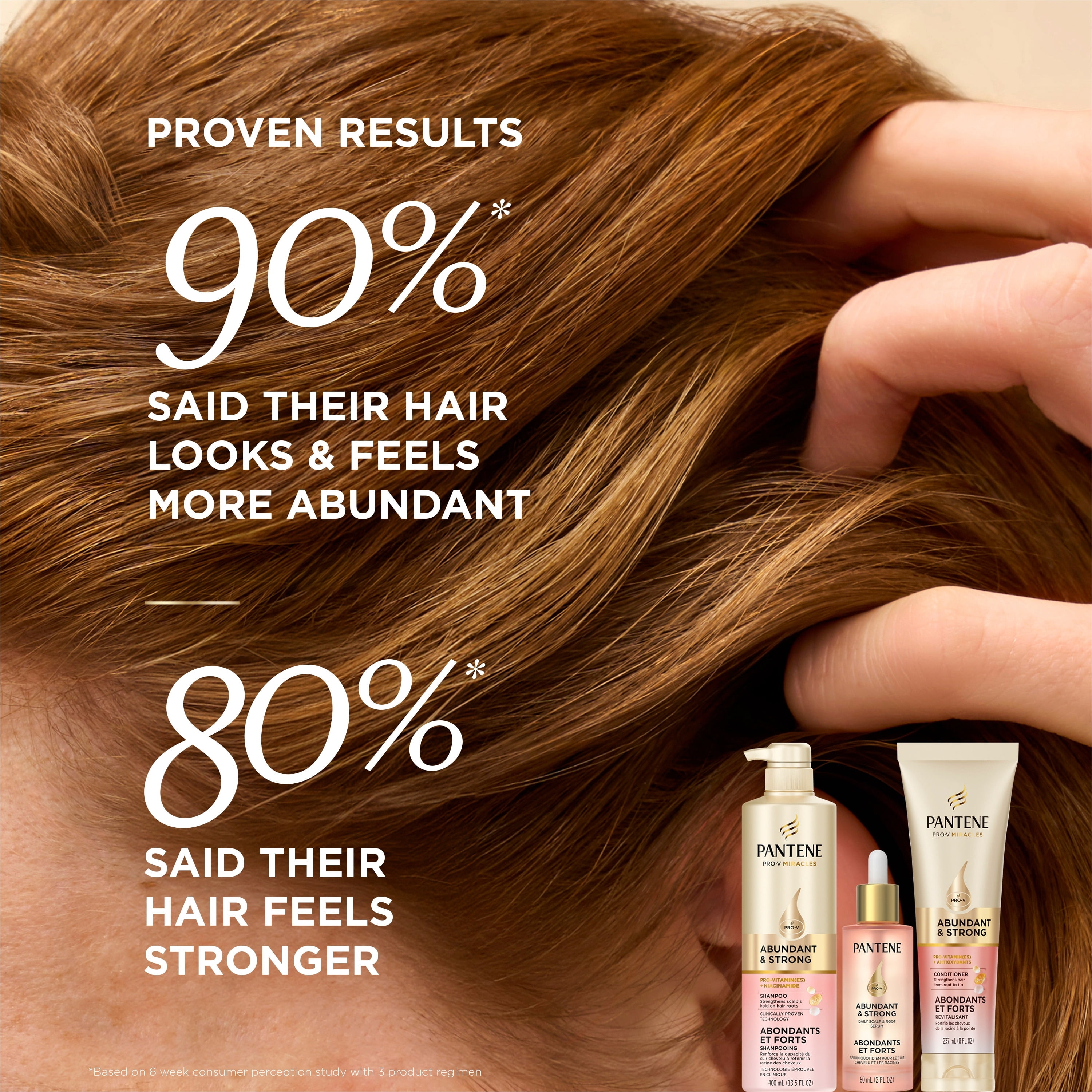 Revitalisant Pantene Pour Cheveux Abondants et Forts, Renforce Les Cheveux De La Racine À La Pointe, Complexe De Pro-Vitamine B5 et Antioxydants, 237 mL