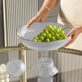thumbnail image 4 of Kitchen Organizers and Storage On Clearance Vegetable Tray Vegetable Plate Plastic Filter Vegetable Basket Footed Vegetable Bowl Snack Kitchen Tool Suitable For All Kinds Of Vegetable Drainable, 4 of 9