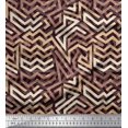 thumbnail image 1 of Soimoi Rayon Fabric Zig Zag Abstract Print Sewing Fabric Yard 56 Inch Wide, 1 of 3