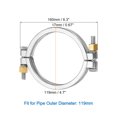 thumbnail image 2 of Unique Bargains 4.7' High Pressure Bolted Clamp Strap Double Pin Clamp Strap, 160mm Length, 2 of 4