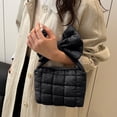 thumbnail image 2 of SIYTUAU Pleated Bow Bag Womens Handbag Shoulder Solid Color Crossbody Bag For Daily Use In Black Color Black, 2 of 6