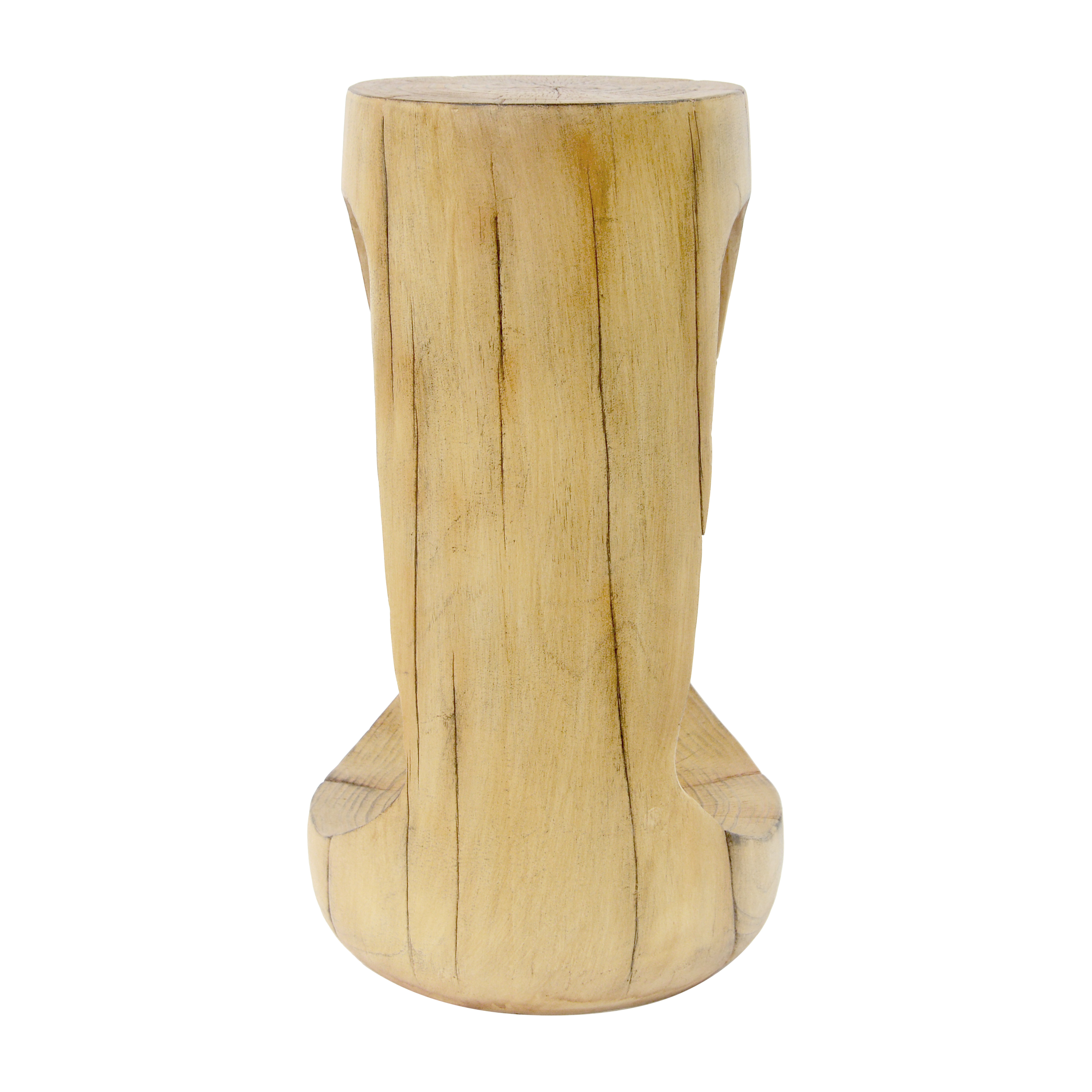 Table d'appoint Noble House grise MGO, texture bois, 67,5 cm de hauteur, naturelle
