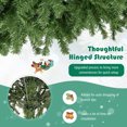 thumbnail image 4 of Gymax 9 ft Unlit Artificial Christmas Tree Hinged Spruce Xmas Tree w/ Metal Stand, 4 of 10