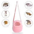 thumbnail image 3 of Small Pet Carrier Rabbit Cage Hamster Chinchilla Travel Warm Bags Guinea Pig Carry Pouch Bag Breathable, 3 of 13
