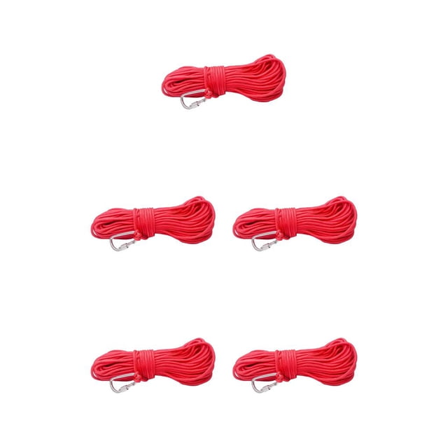 yingyy 4mm Diameter Fishing Braided Line Rope Safety Lock Anti-skid Underwater 4mmx10m 5Set