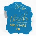 thumbnail image 2 of Inkdotpot Real Gold Foil Bracket Shape Paper Hang Tags Thanks From The New Wedding Favor Tags Pack Of 50, 2 of 7