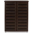 thumbnail image 3 of Bowery Hill Armoire à Chaussures à 2 Portes, Brun Foncé, 3 of 5