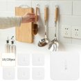 thumbnail image 3 of 20X Self Adhesive Hooks Strong Sticky Heavy Duty Wall Seamless Transparent Hooks, 3 of 6