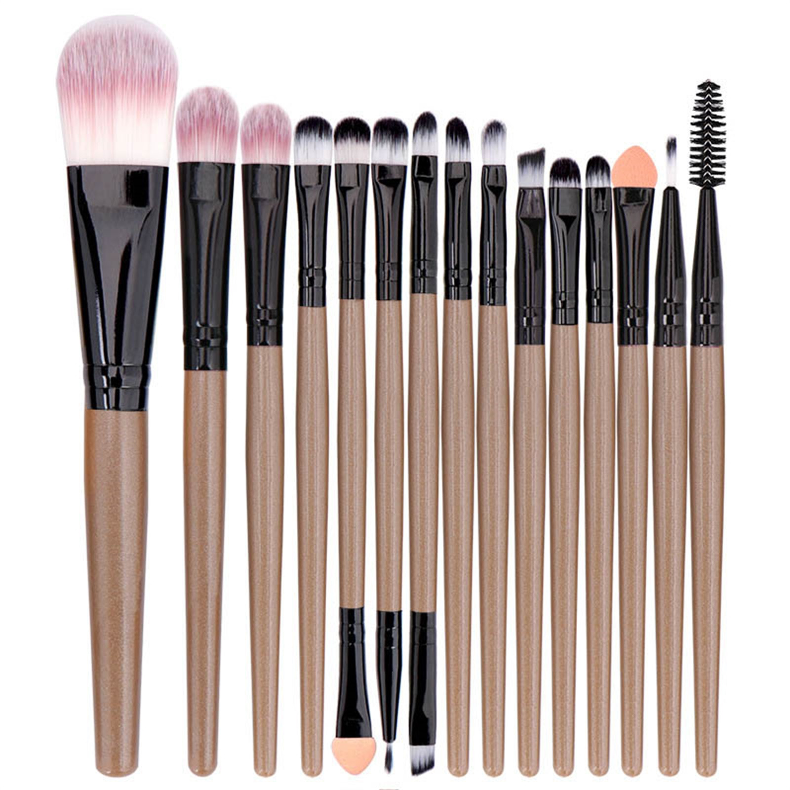 mtvxesu Makeup Brushes, 15 PCS Makeup Brush Set Tools Make-Up Toiletry Kit Wool Make up Brush Set Travel Makeup Brush Makeup Brushed Summer Savings Clearance Makeup Brushes!