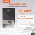 thumbnail image 2 of VEVOR Instant Water Heater, 18kw Electric Tankless Water Boiler, Digital Temperature Display & Easy Installation & 24-Hour Water Supply, For Kitchen Bathroom Shower Mall Salon Shampoo ETL Listed, 2 of 9