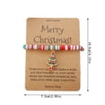 thumbnail image 2 of WIFKLSIIPG Christmas Bracelet Card Merry Christmas Wish Bracelet Stackable Christmas Beaded Bracelets Christmas Bracelet Jewelry for Mom Daughter Sister, 2 of 2