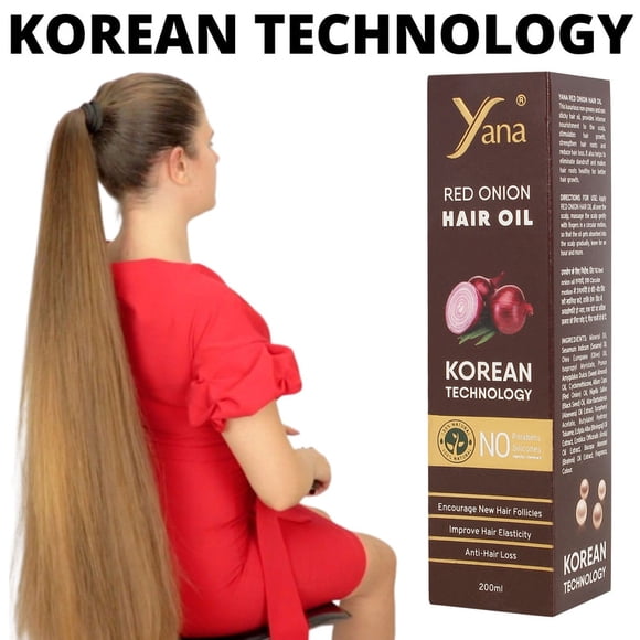 Yana Red Onion Hair Oil for Hair Fall & Hair Growth | hair oil | hair oil for black hair | for dry hair | for curly hair | for hair growth | for frizzzy hair | wild growth hair oil