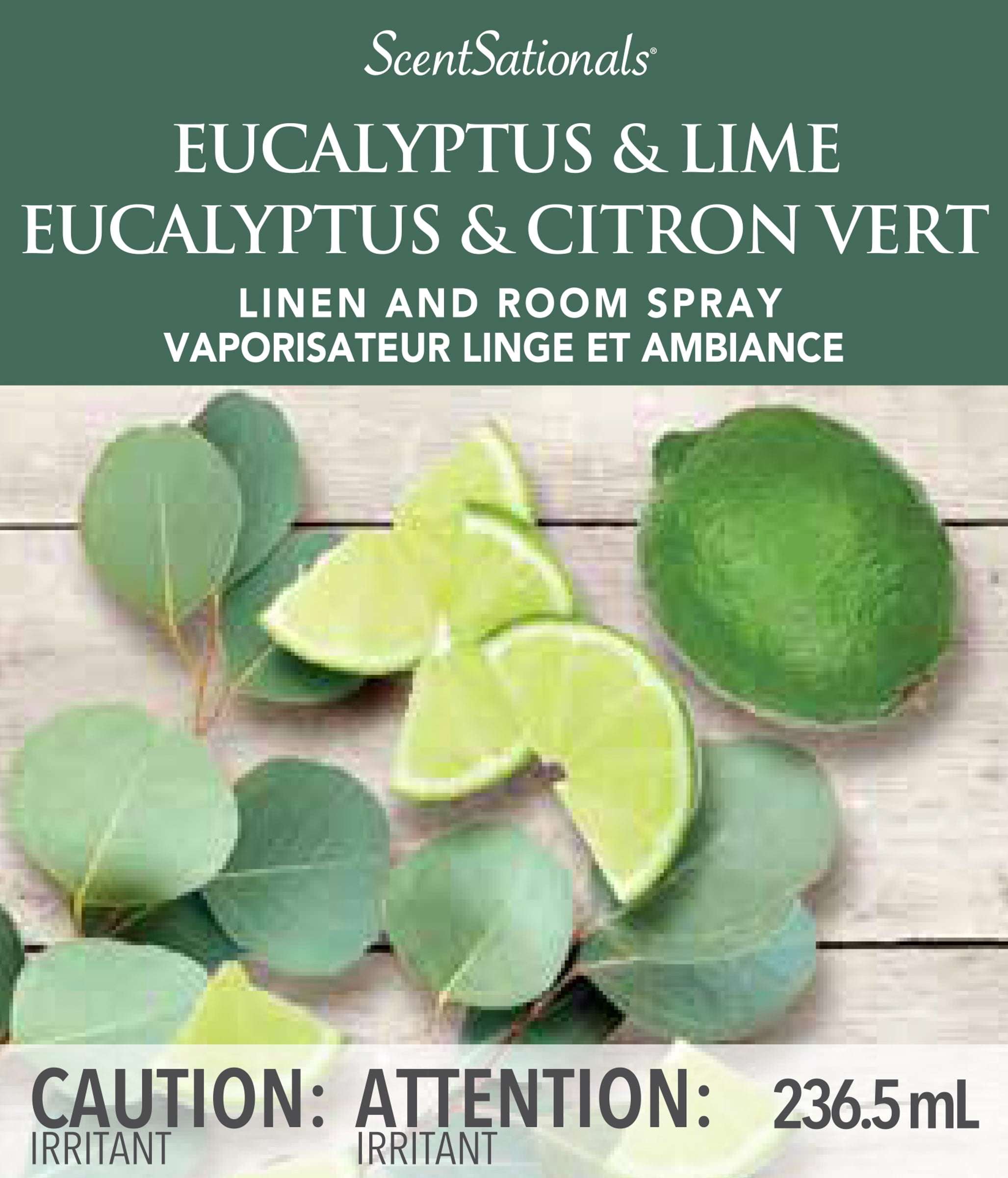 Vaporisateur Linge et ambiance ScentSationals Eucalyptus & Citron vert