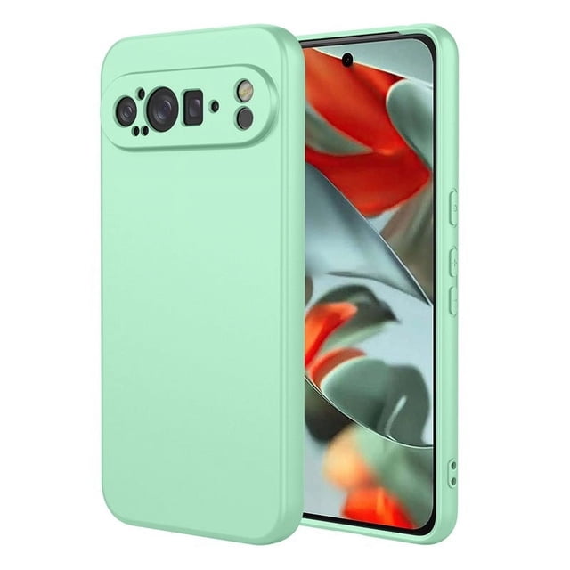 PANDACO Étui Coquille Souple Mat Menthe pour Google Pixel 9 Pro TG