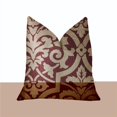 thumbnail image 1 of Plutus PBRA2277-2020-DP Bouclier Sacré Coussin de Luxe Rouge et Beige 20 x 20 Po, 1 of 3