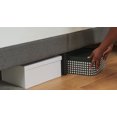 thumbnail image 4 of Twin Bed Frame, Platform Bed Frames Twin Size with Fabric Upholstered Headboard, No Box Spring Needed, Grey, 4 of 6