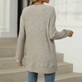 thumbnail image 4 of yoeyez Tunique en Tricot pour Femmes, Chandails à Manches Torsadées Patchwork, Col Ras du Cou Raglan, Chemises à Manches Longues, Hauts de Mode d'Automne 2024, Beige, M, 4 of 6