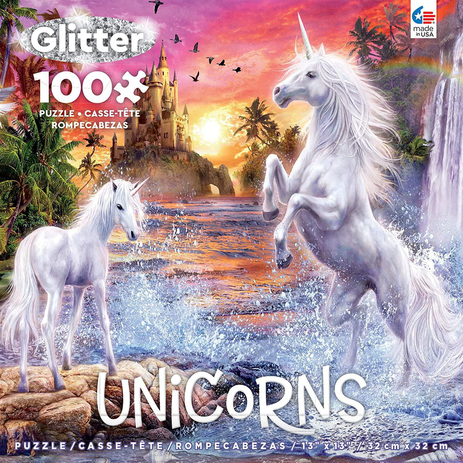 Ceaco Unicorns 100 Pièces Puzzle Unicorn Licorne De Soleil Cascade