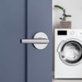 thumbnail image 2 of Poignée de Porte d'Entrée Mate avec Serrure, Réversible, Carrée, Poignées de Porte Extérieures/intérieures avec Serrure, Levier d'Entrée à Clé pour Porte d'Entrée, Chambre, Salle de Bain et Bureau, Déco Maison Moderne, 2 of 9